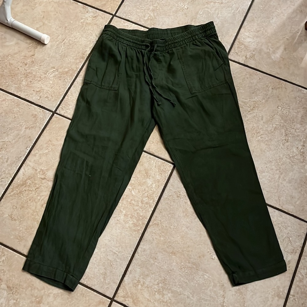 Old navy large green linen pants